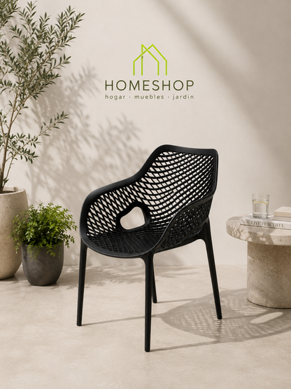 Silla modelo Mosaico con posabrazos