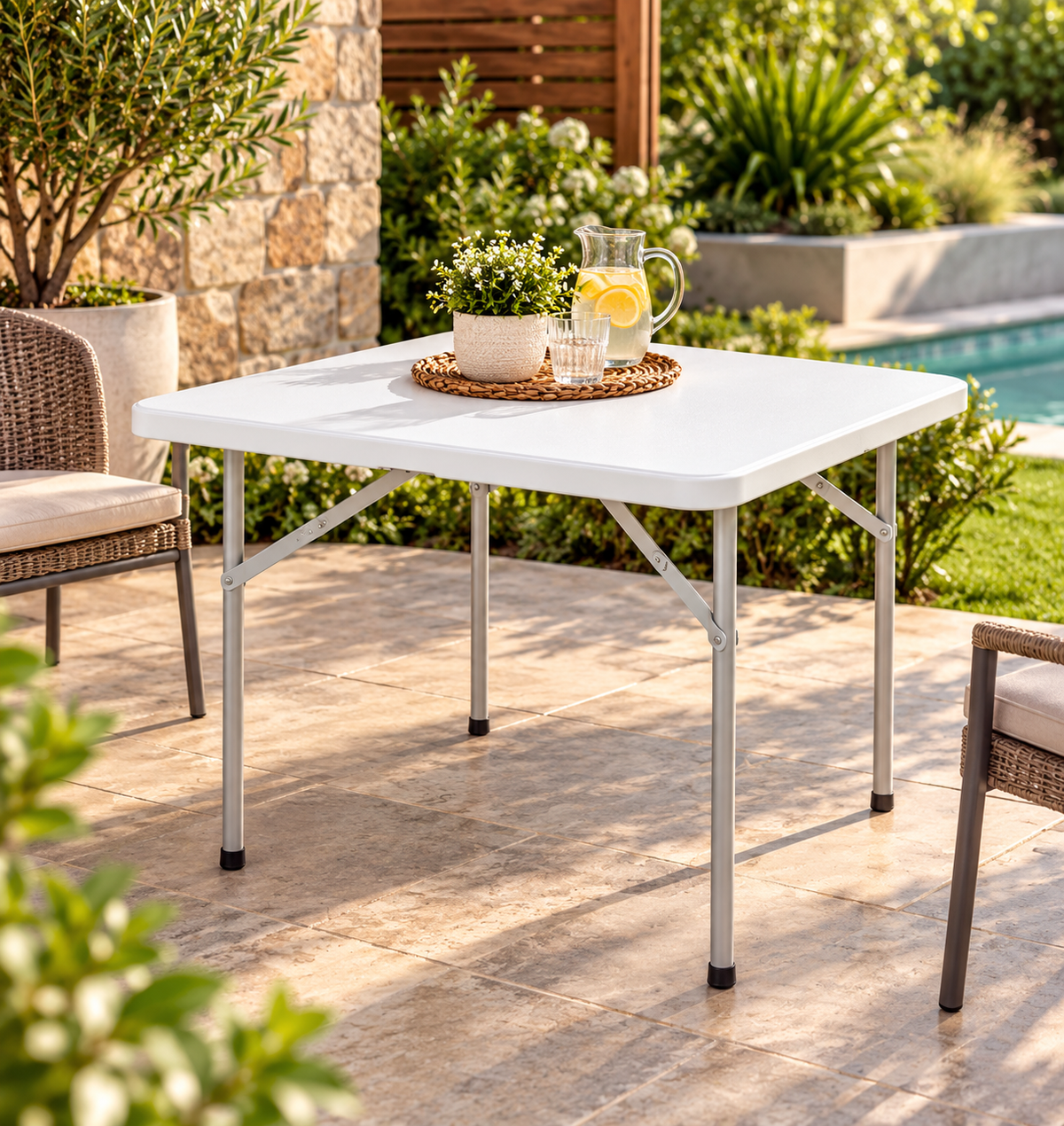 Mesa plegable 80X80
