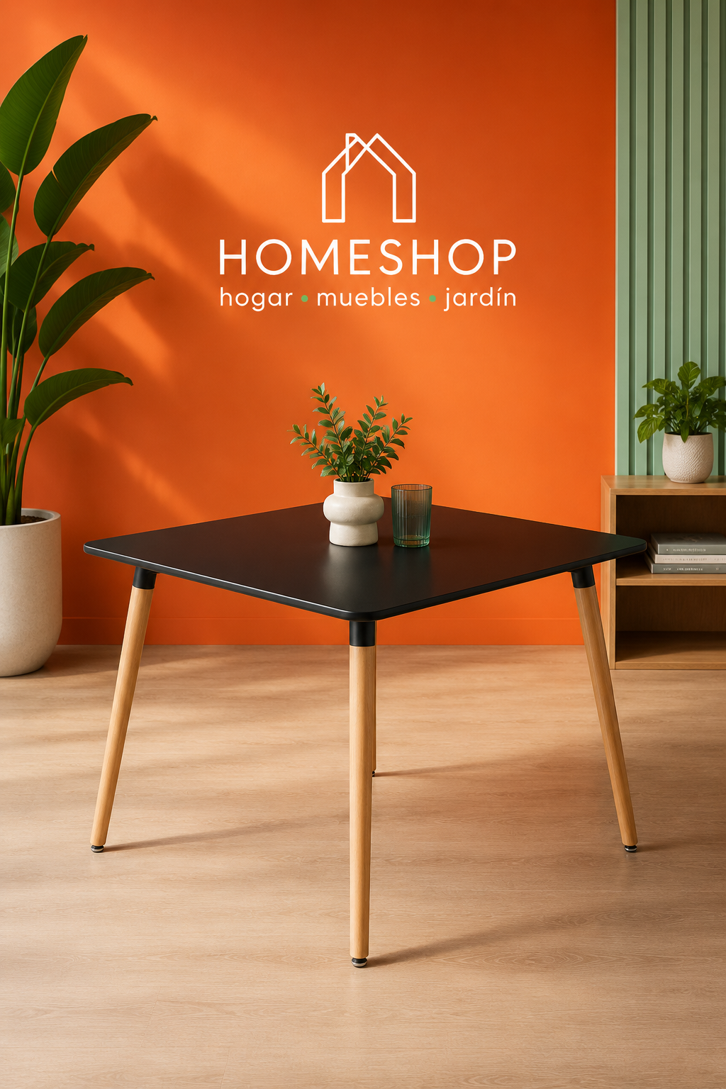 Mesa Eames Cuadrada 80x80