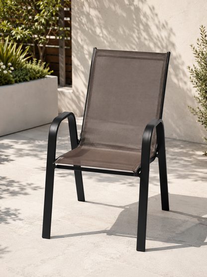 Silla metal y textilina