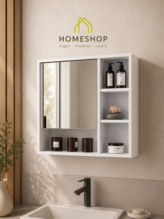 Botiquín De Baño Naos Con Puerta Y Estantes