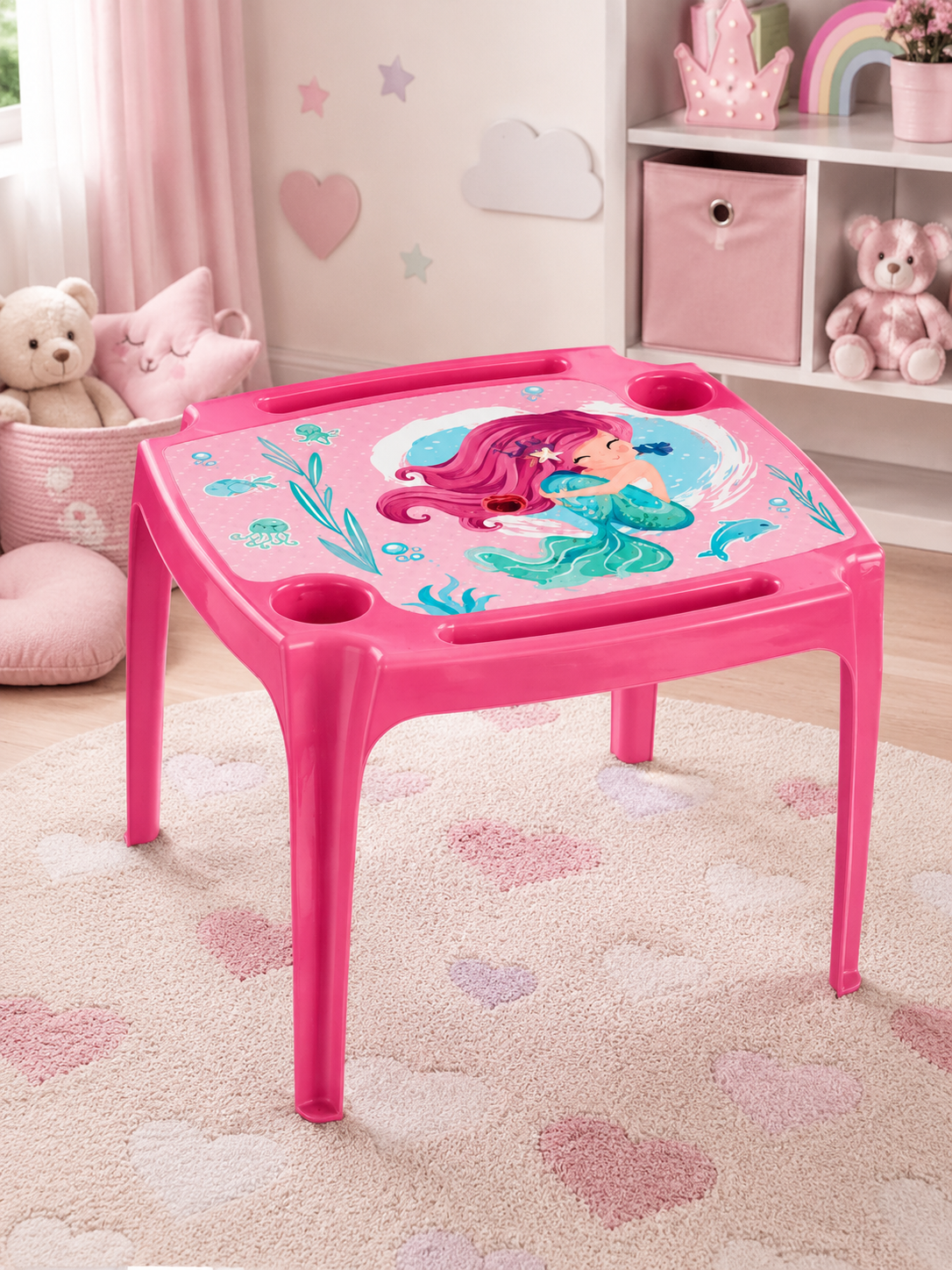 Mesa infantil Rosa