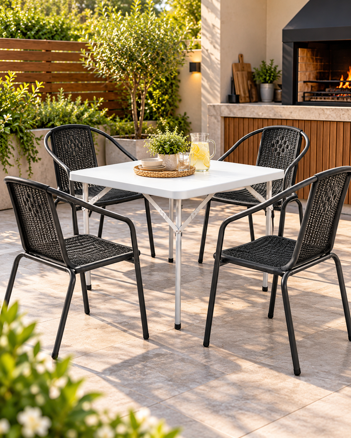 Mesa plegable 80X80