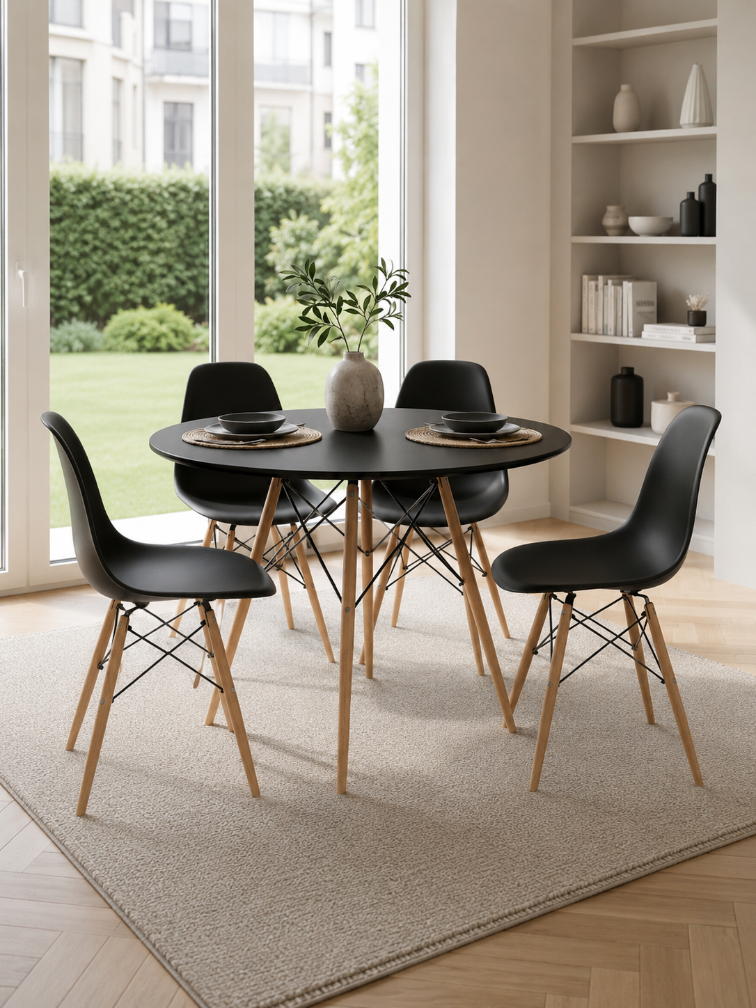 Mesa modelo  Eames Clásica Diámetro 80 cm.