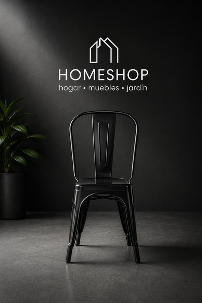Silla Tolix Gun Metal
