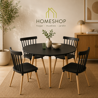 Mesa modelo Eames  diámetro 80 cm.