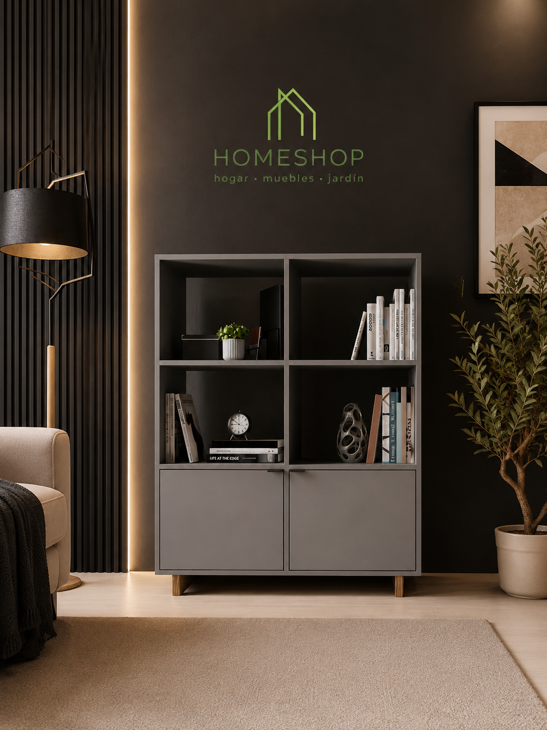 Armario Para Sala Con Dos Puertas Nomad