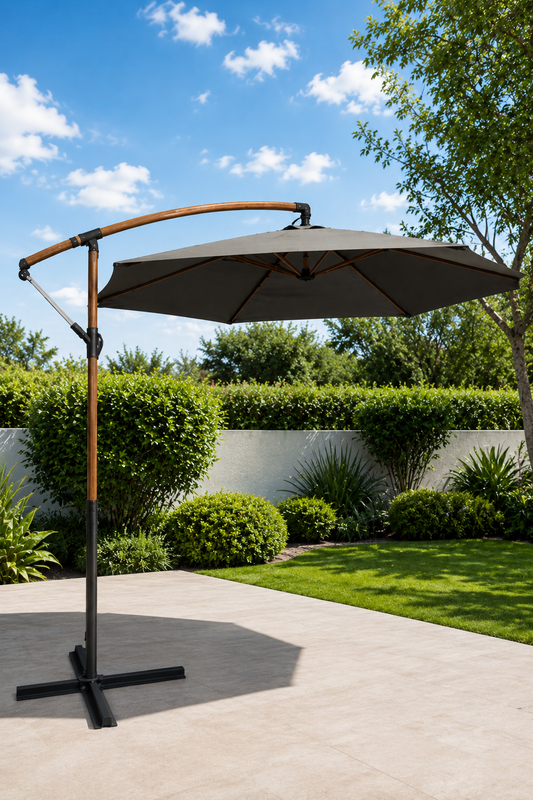 Sombrilla Parasol Para Jardín Con Manivela