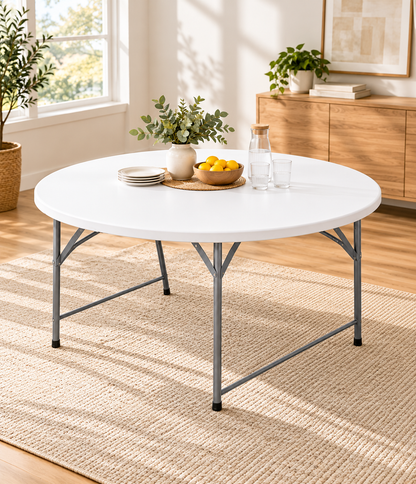 Mesa plegable valija diámetro 122 cm