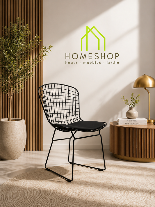 Silla  modelo Bertoia