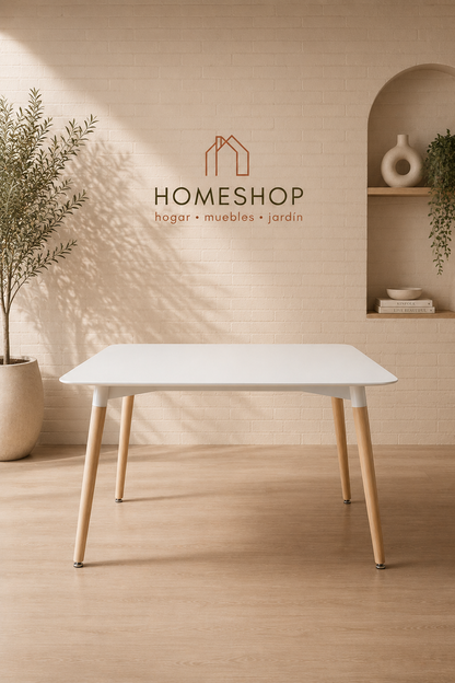 Mesa Eames Blanca 140x90