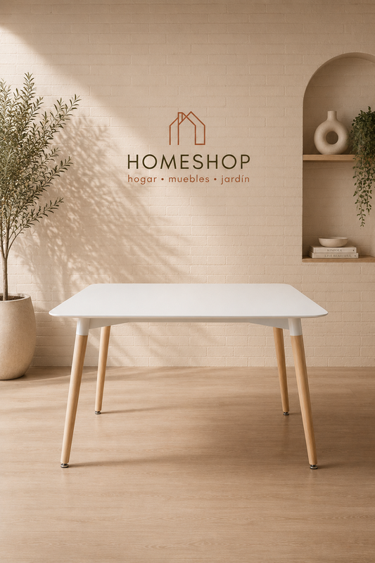 Mesa Eames Blanca 140x90