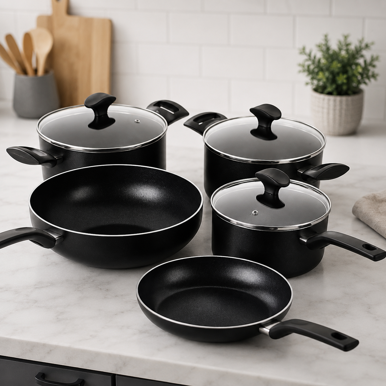 Set De Cocina Induct De 5 Piezas