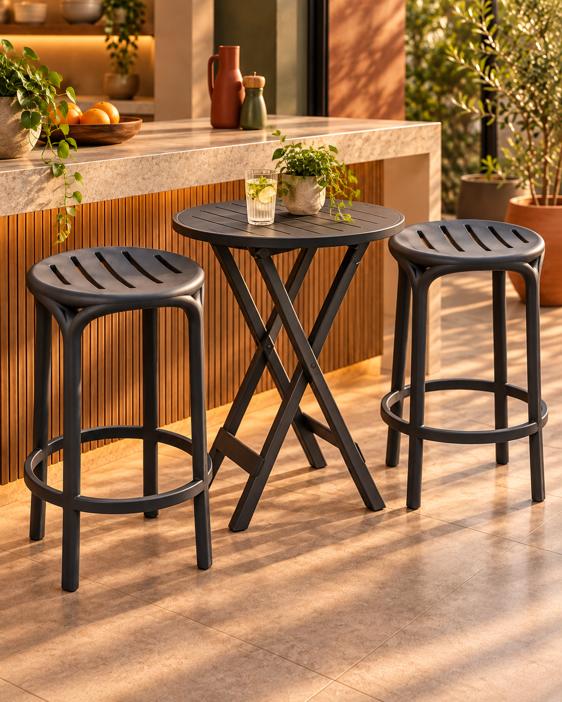 Mesa Alta Bistro Plegable
