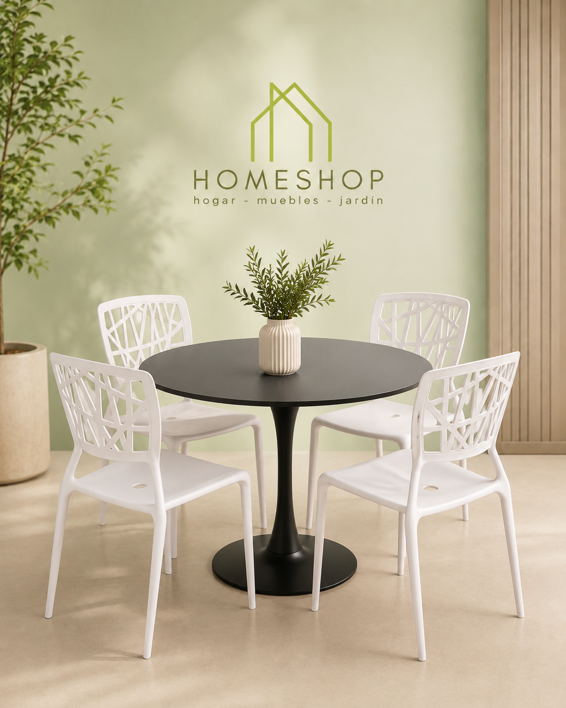 Mesa Modelo Tulip Diámetro 60 cm.