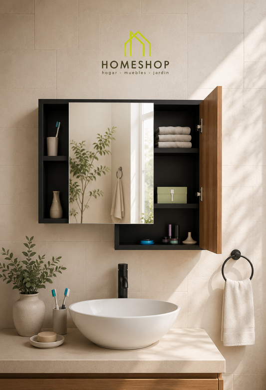 Armario Para Baño Slim Con Espejo Y Puerta