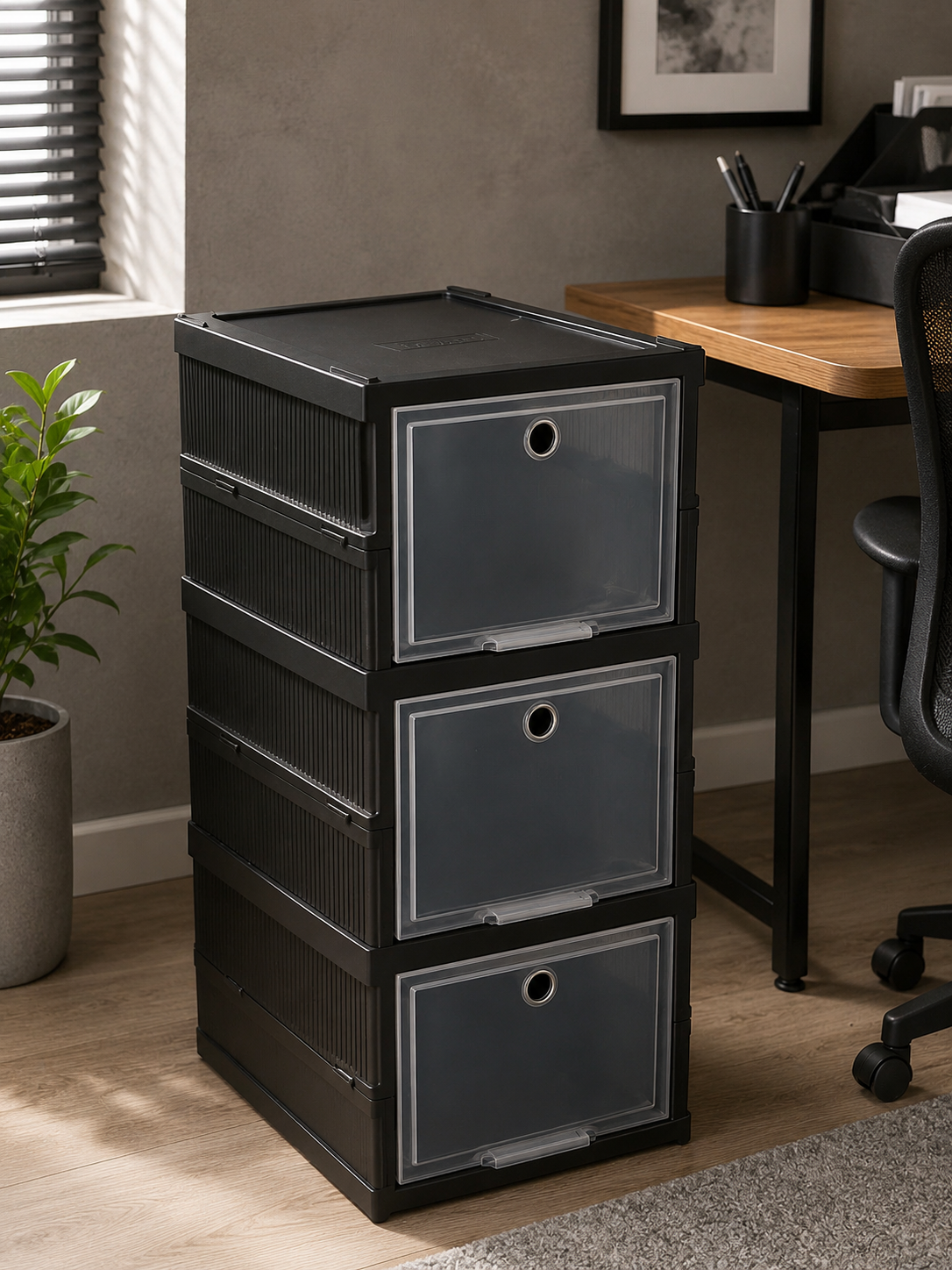 Organizador Triple Con Puerta Plegable