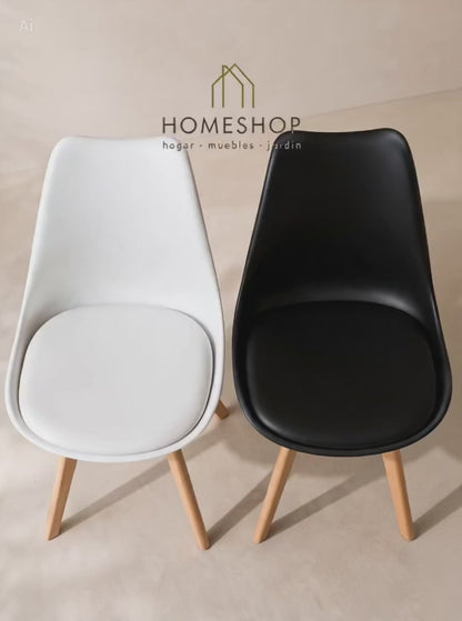 Silla modelo  Eames Acolchonada